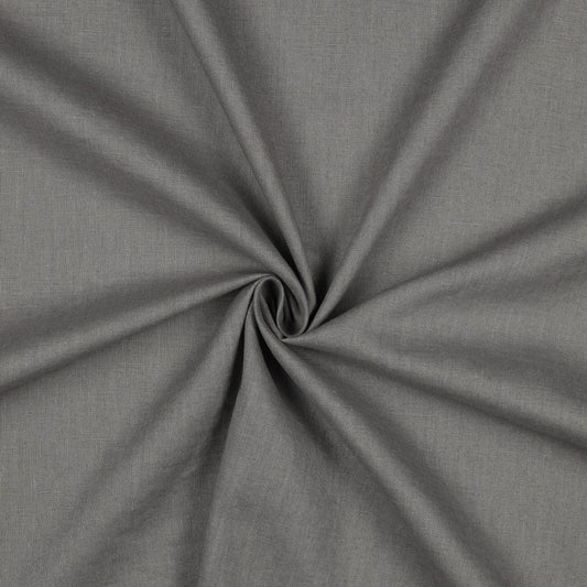 Image with Softened linen fabric - dark grey 170 g/m² – available at Šarlotes audumi