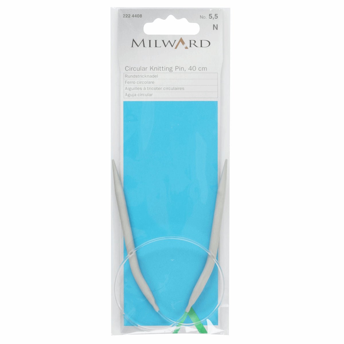 Milward Rundstricknadeln aus Aluminium - 5.50 mm x 40 cm