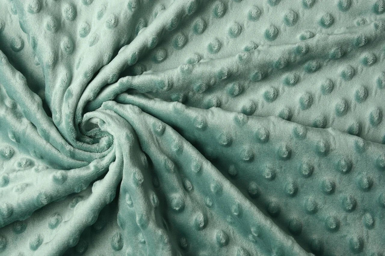 Minky fleece - dark mint shade 260 g/m²