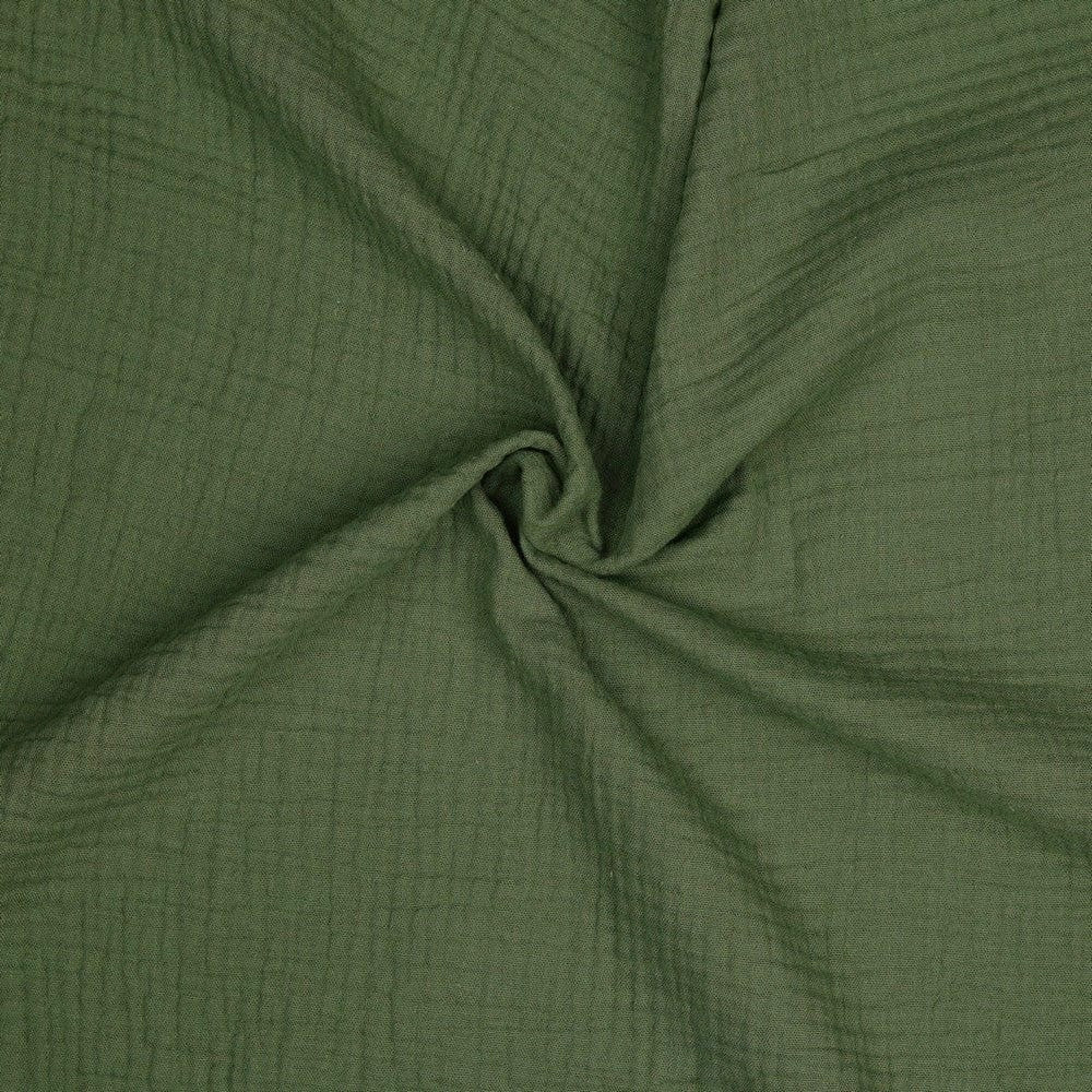 Mousseline vert kaki 125 g/m²