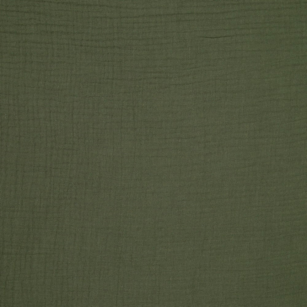 Mousseline vert kaki 125 g/m²