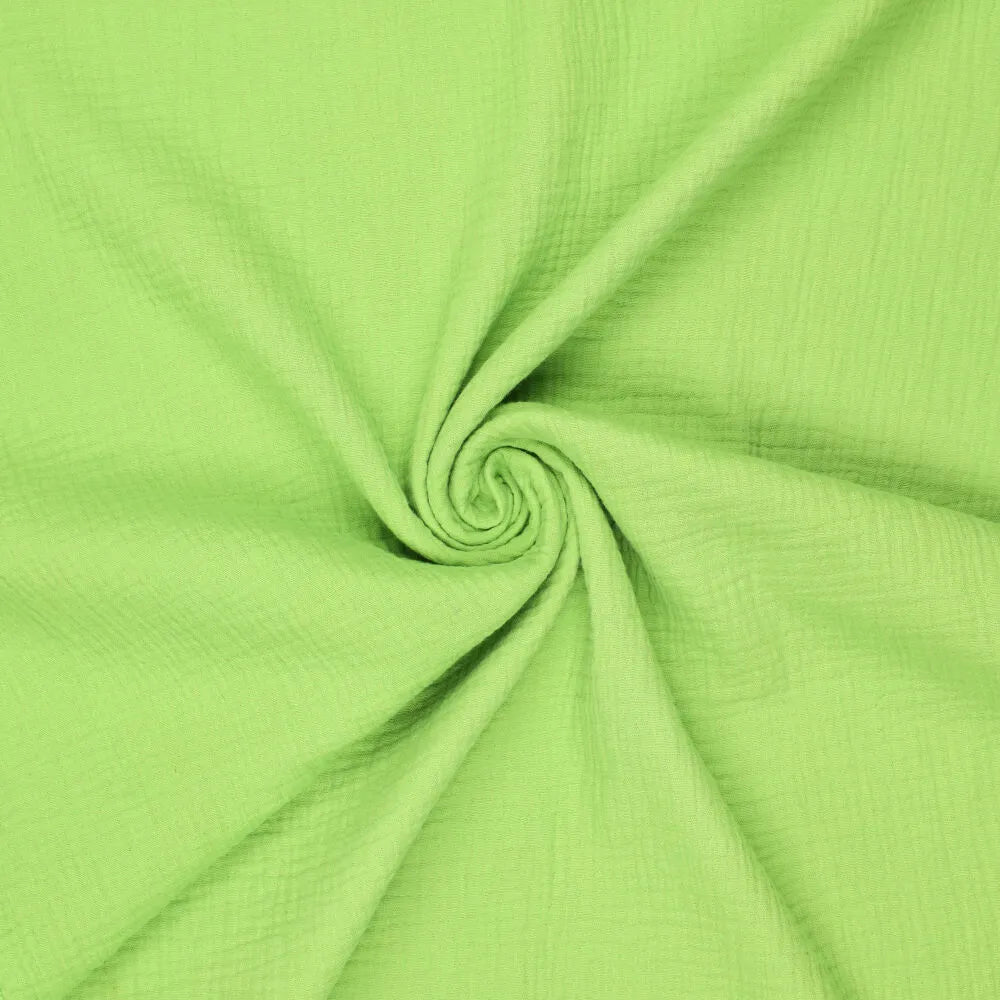 Image avec mousseline - vert vif 125 g/m² – disponible chez Tissus Charlotte