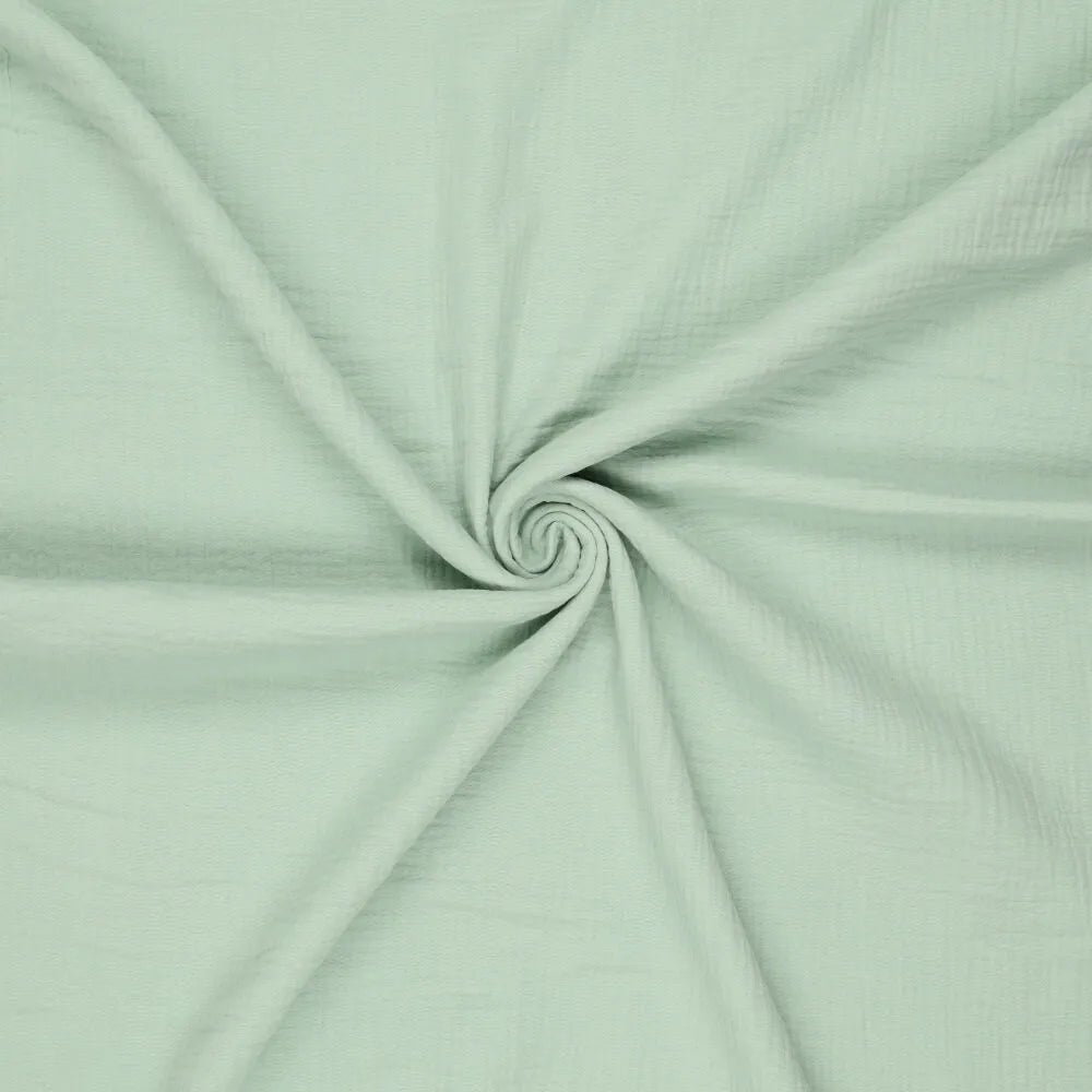Image de mousseline - menthe 125 g/m² – disponible chez Šarlotes audumi