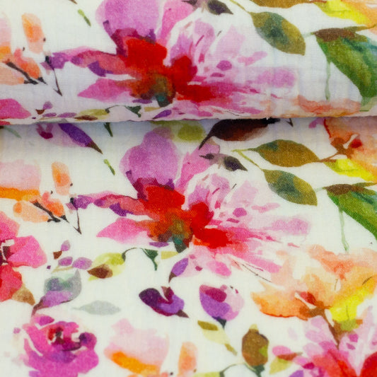 Mousseline - fleurs 130 g/m²