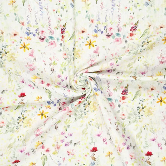 Mousseline - prairie fleurie 120 g/m²