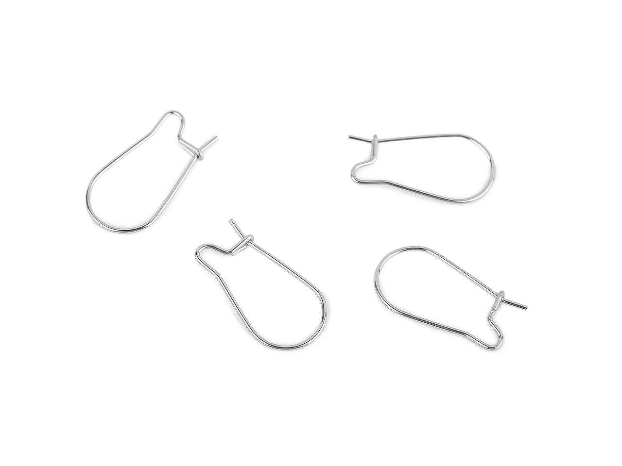 Image de boucles d’oreilles afro crochet en acier inoxydable – 20 mm (ton platine) – disponibles chez Šarlotes audumi