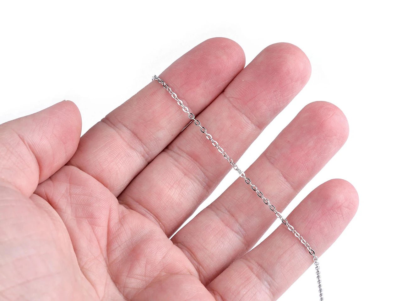 Chaînette en acier inoxydable| longueur 1 m, largeur 1,2 ou 1,5 mm