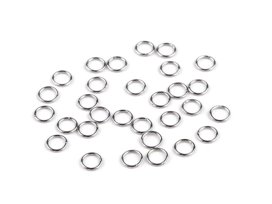 Image de bagues d'assemblage en acier inoxydable Ø6 - 10 mm (fermées) 10 g – disponible chez Šarlotes audumi