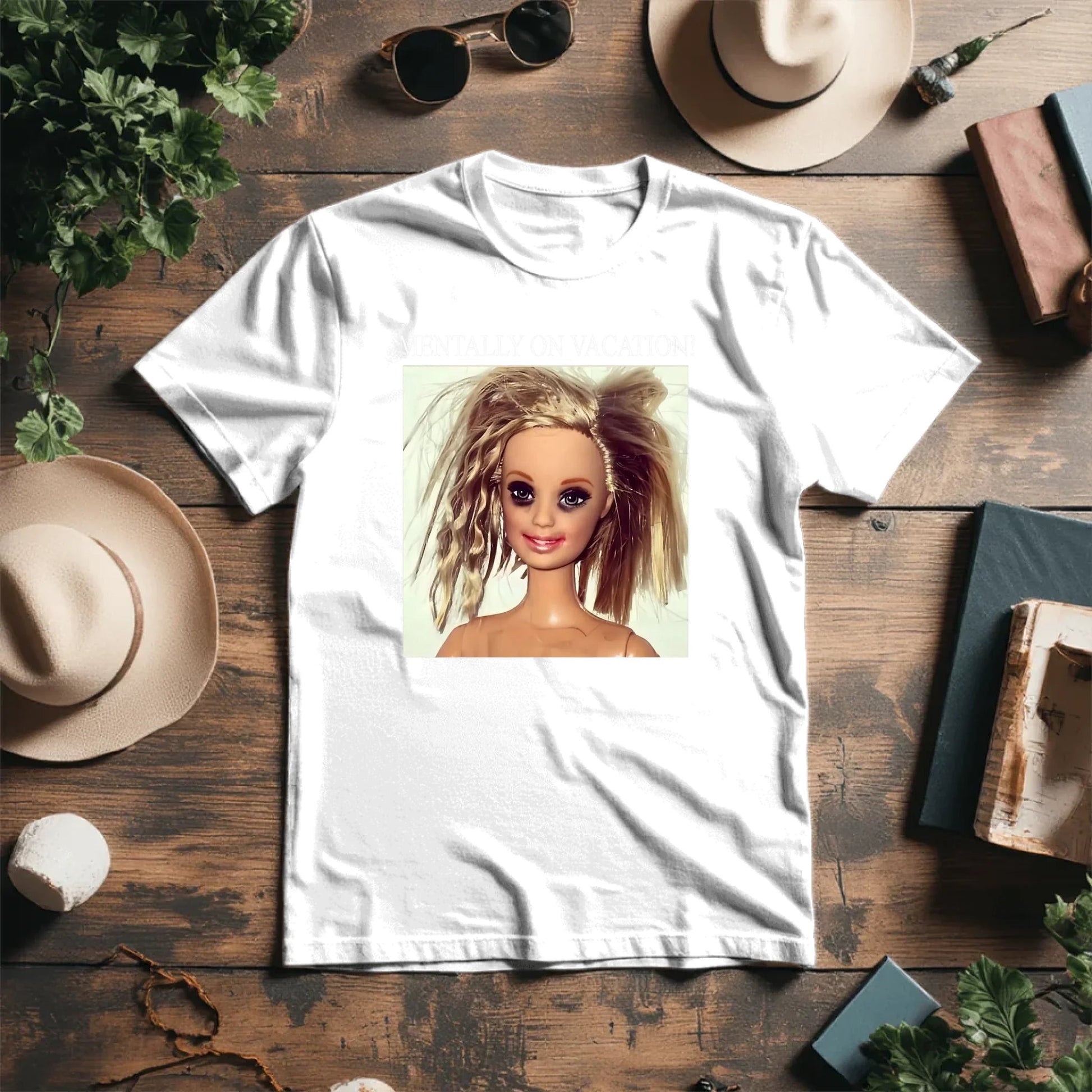 alt
Image of organic cotton T-shirt “Mentally on vacation” – available at Šarlotes audumi