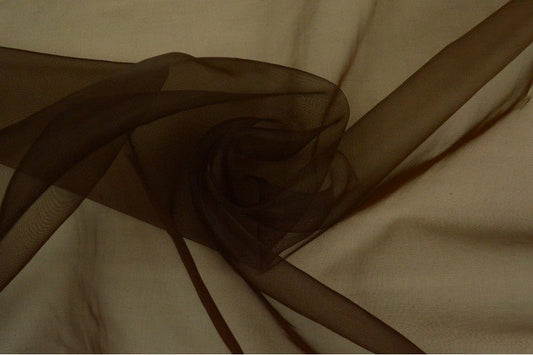 Organza - brun 25 g/m²