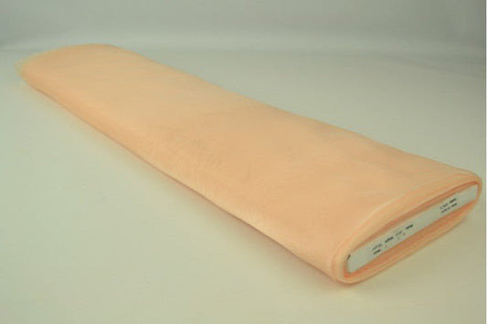 Organza - ton pêche aérien 25 g/m²