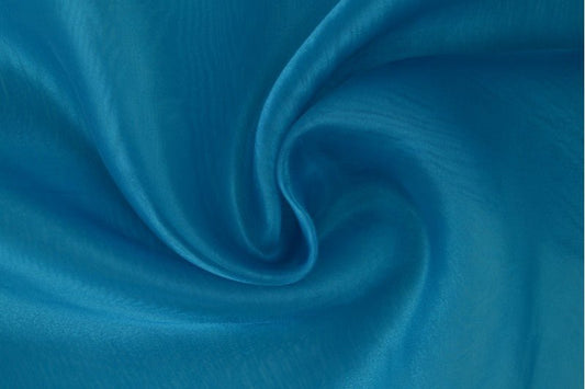 organza - bleu lagon 25 g/m²