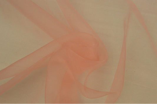 Organza - rose saumon 25 g/m²