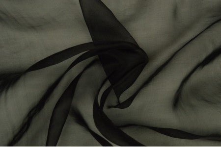 Organza noire 25 g/m²