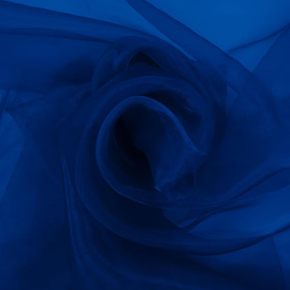 organza - bleu bleuet 25 g/m²