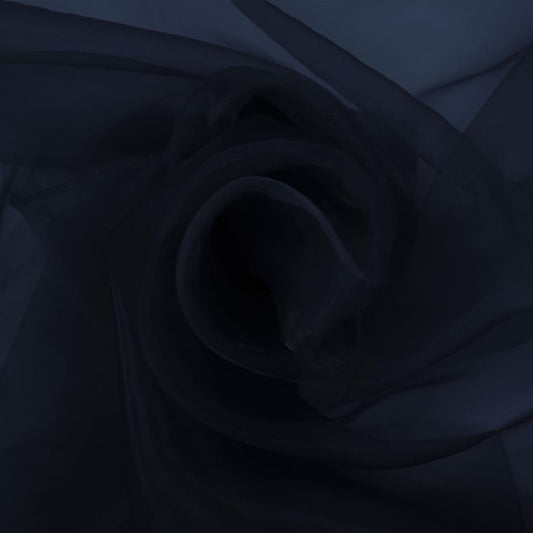 Organza - bleu foncé 25 g/m²