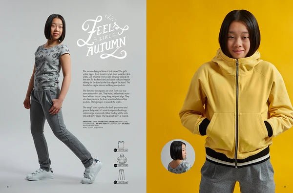 Kuva: OTTOBRE design Kids 4/2018 – englanninkielinen lastenvaatteiden kaavalehti – saatavilla verkossa Šarlotes audumi