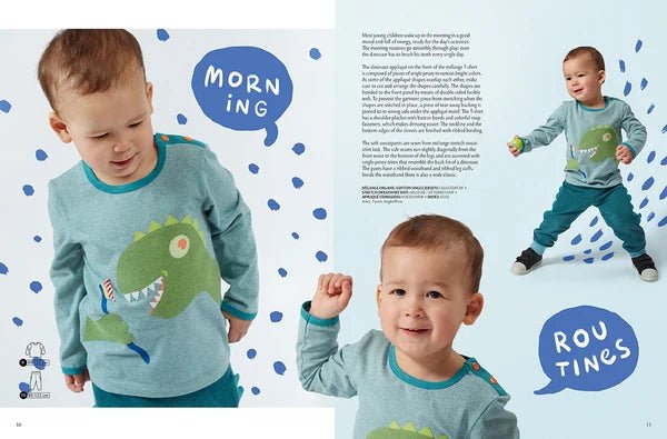 Kuva: OTTOBRE design Kids 4/2018 – englanninkielinen lastenvaatteiden kaavalehti – saatavilla verkossa Šarlotes audumi