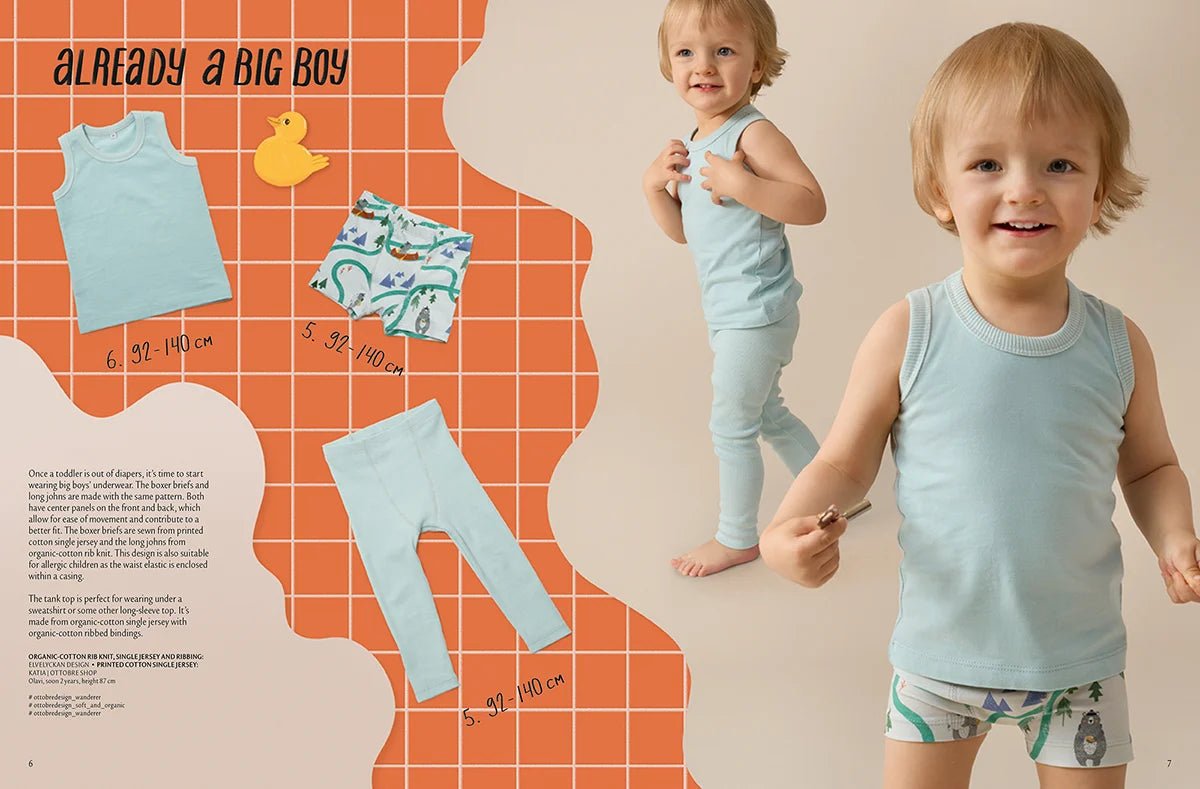 Kuva tuotteesta OTTOBRE design Kids 6/2022 – englanninkielinen lastenvaatteiden kaavalehti – saatavilla verkossa Charlotte’s Stoffe -kaupassa