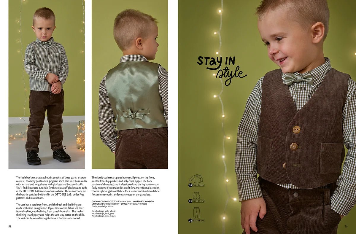 Kuva tuotteesta OTTOBRE design Kids 6/2022 – englanninkielinen lastenvaatteiden kaavalehti – saatavilla verkossa Charlotte’s Stoffe -kaupassa