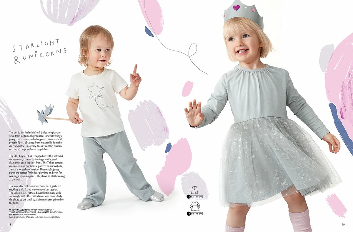 Kuva: OTTOBRE design Kids Winter – englanninkielinen lastenvaatteiden kaavalehti – saatavilla verkossa Charlottes-kangasverkkokaupasta