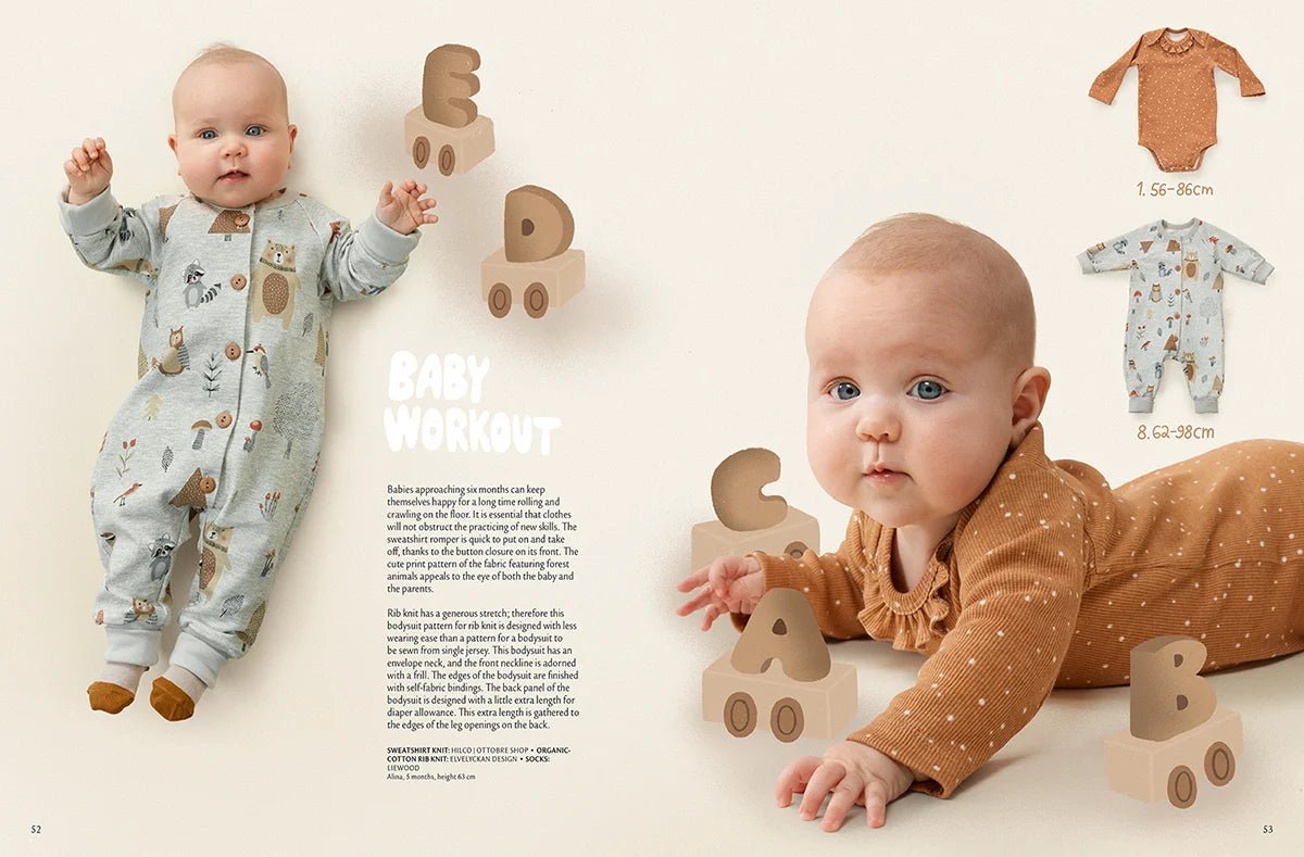 Kuva: OTTOBRE design Kids Winter – englanninkielinen lastenvaatteiden kaavalehti – saatavilla verkossa Charlottes-kangasverkkokaupasta