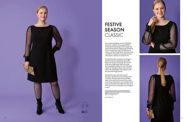 Kuva tuotteesta OTTOBRE design Woman 5/2022 – englanninkielinen naistenvaatteiden kaavalehti – saatavilla verkkokaupasta Šarlotes audumi