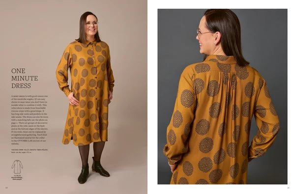 Kuva OTTOBRE design Woman 6/2023 - englanninkielisestä naisten vaatekaavojen lehdestä – saatavilla verkossa Šarlotes audumi -kaupassa