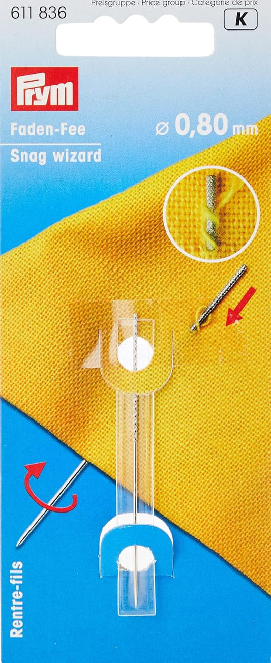 Helper for pulling stitches and thread back