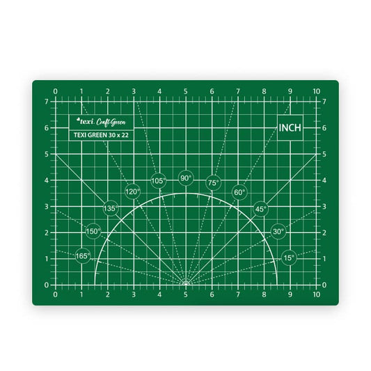 Image of a cutting mat 30x22 cm - green – available at Šarlotes audumi