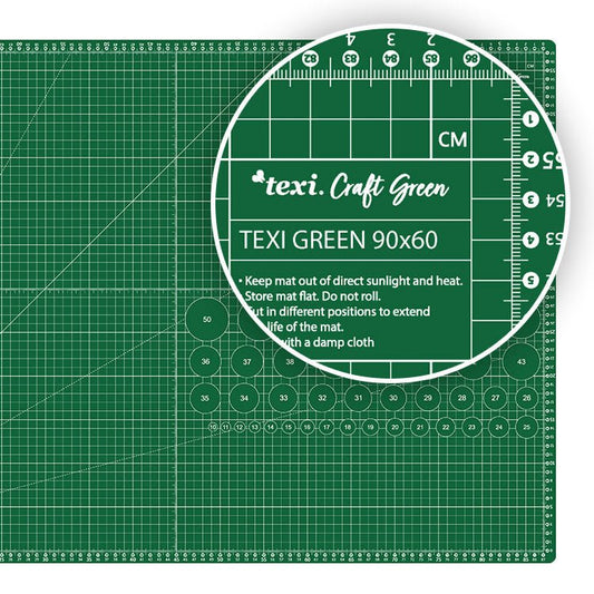 Image of Cutting Mat 90X60 cm - green – available at Šarlotes audumi