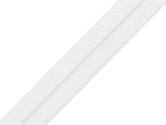 Kuva: käännetty kuminauha 1,8 cm, valkoinen – saatavilla verkossa Šarlotes audumi
