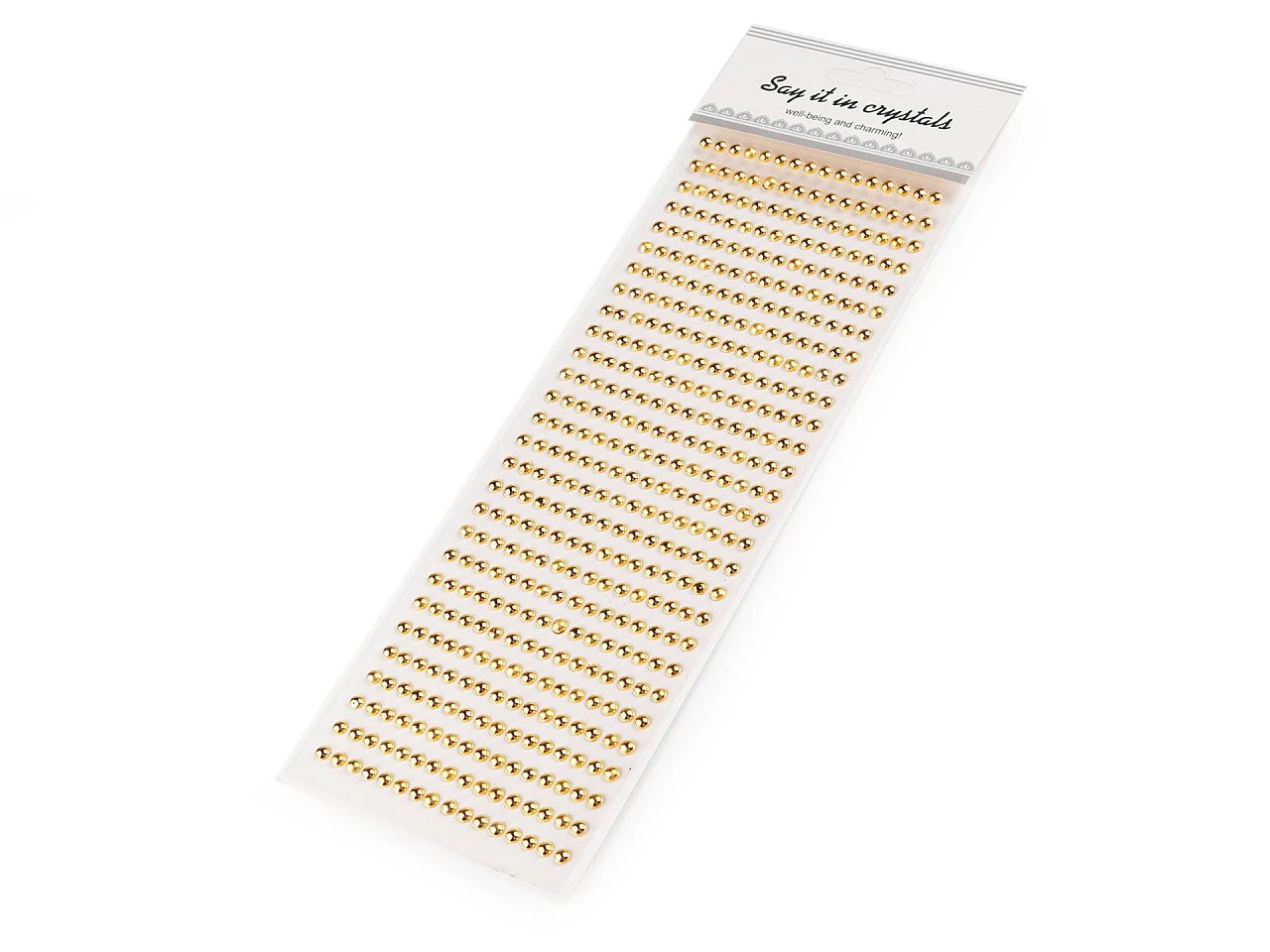 Self-adhesive decorative pearls Ø 5 mm – available online at Šarlotes audumi