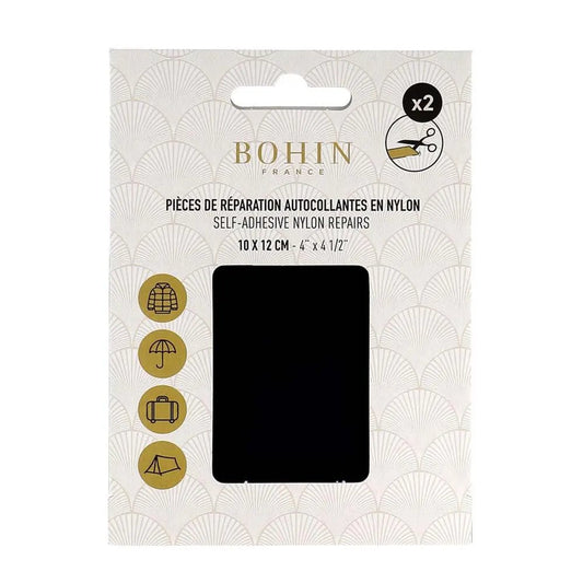 Bohin self-adhesive patch 10x12 cm - dark blue (2 pcs. in set)