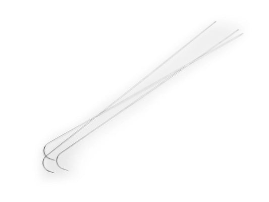 Beaded bent needle 19 cm | Ø0.6 mm | 3 pcs.