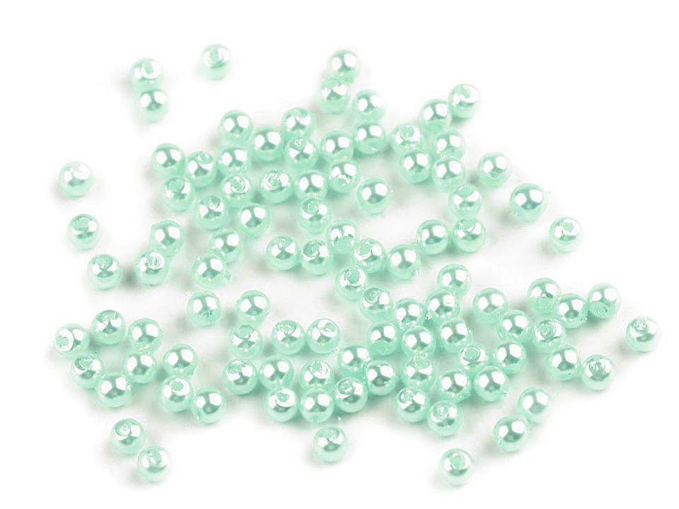 Beads, Ø4 mm, 10 g - assorted color options