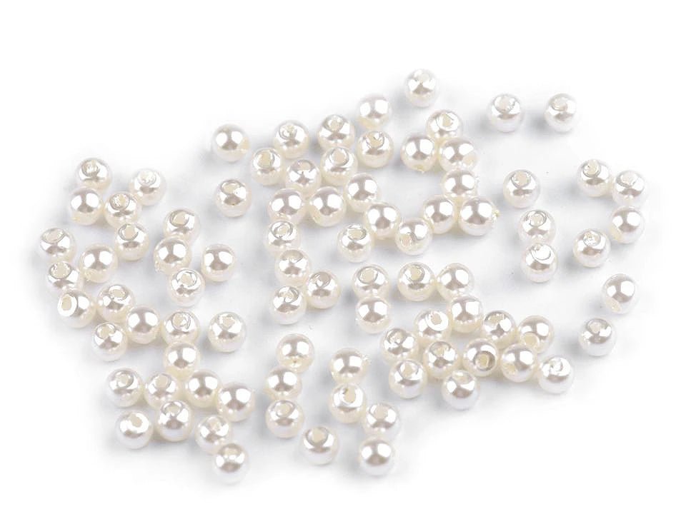 Beads, Ø4 mm, 10 g - assorted colors
