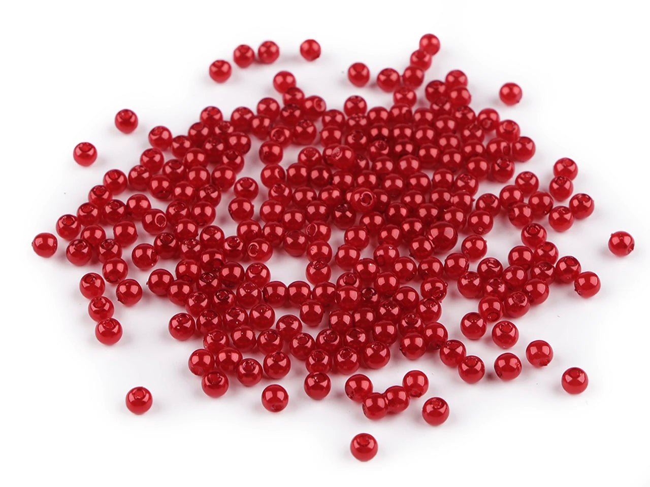 Beads, Ø4 mm, 10 g - assorted color variants