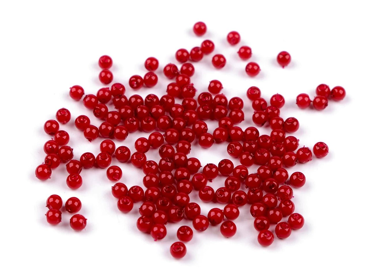 Pearly beads, Ø4 mm, 10 g - assorted color options