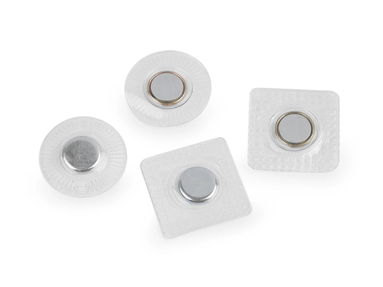 Fermoir magnétique rond à coudre (2 paires)