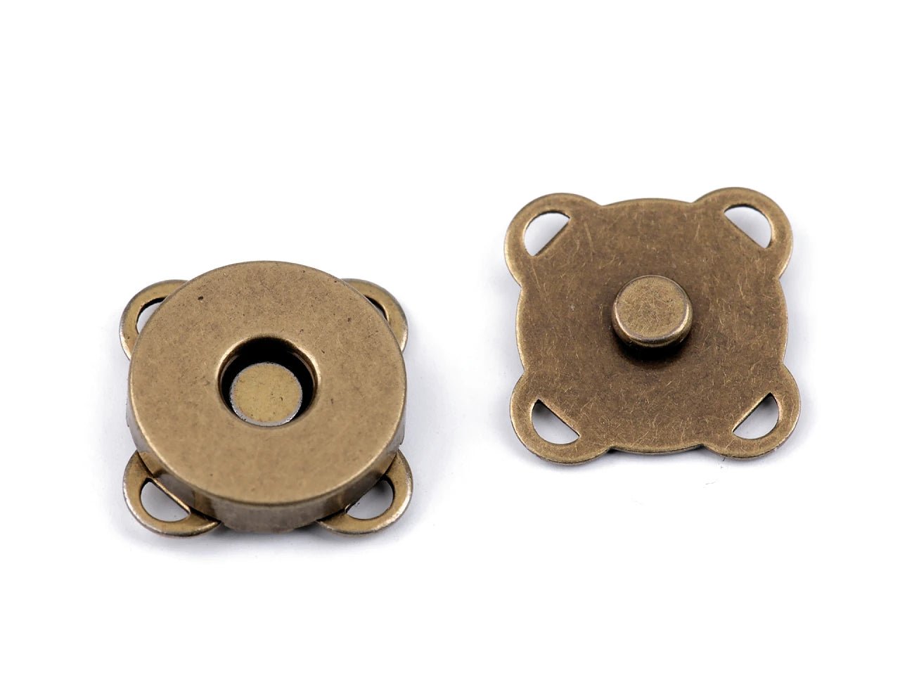 Fermoir magnétique à coudre Ø14 mm - antique (lot de 5)