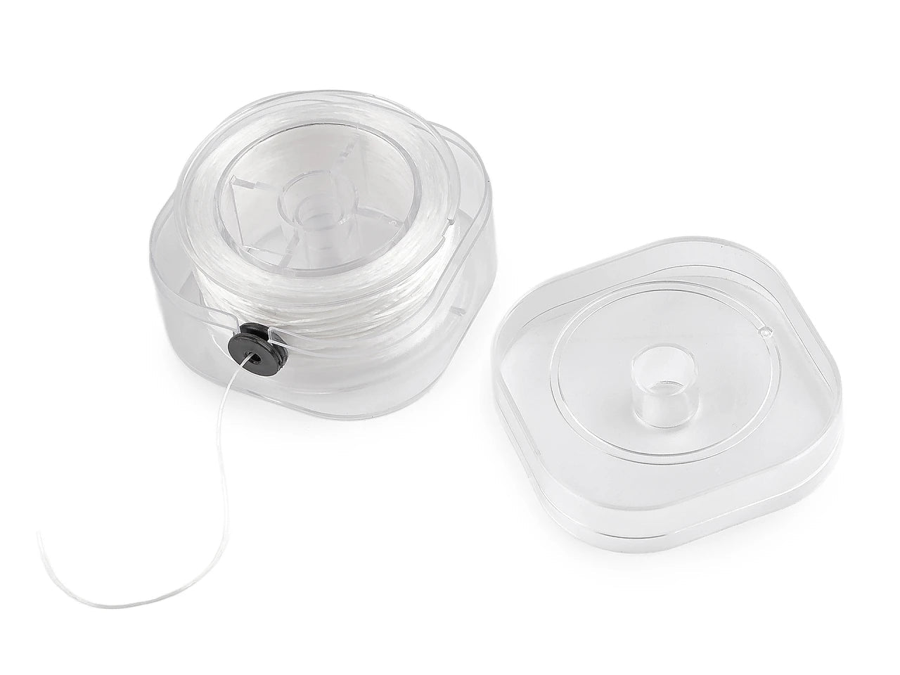 Image with Flat elastic cord, rubber 0.8 mm (100 m) in a box – available at Šarlotes audumi