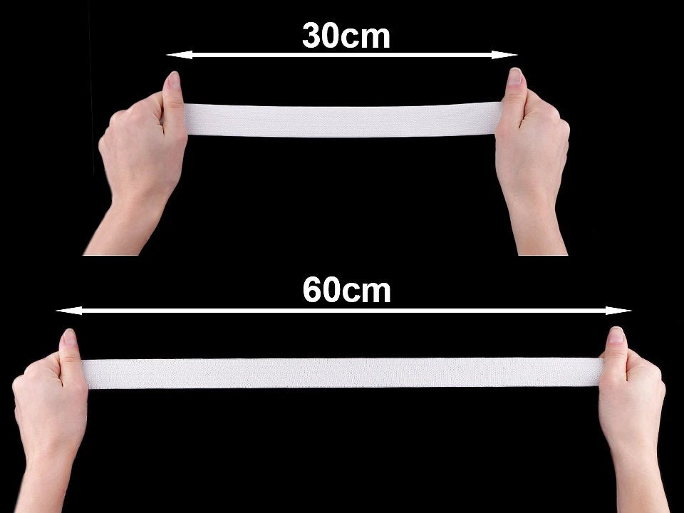 Élastique plat - 3 cm blanc