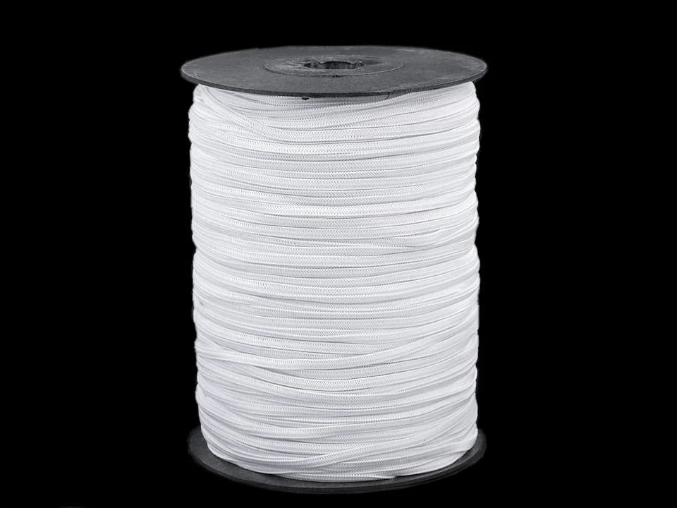 Flat rubber - 3 mm white