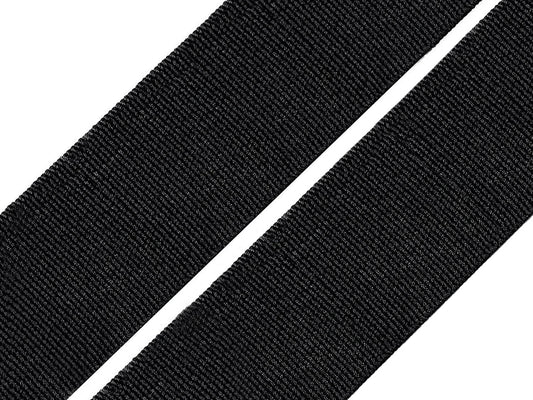 Plakanā gumija - 3,5 cm melna