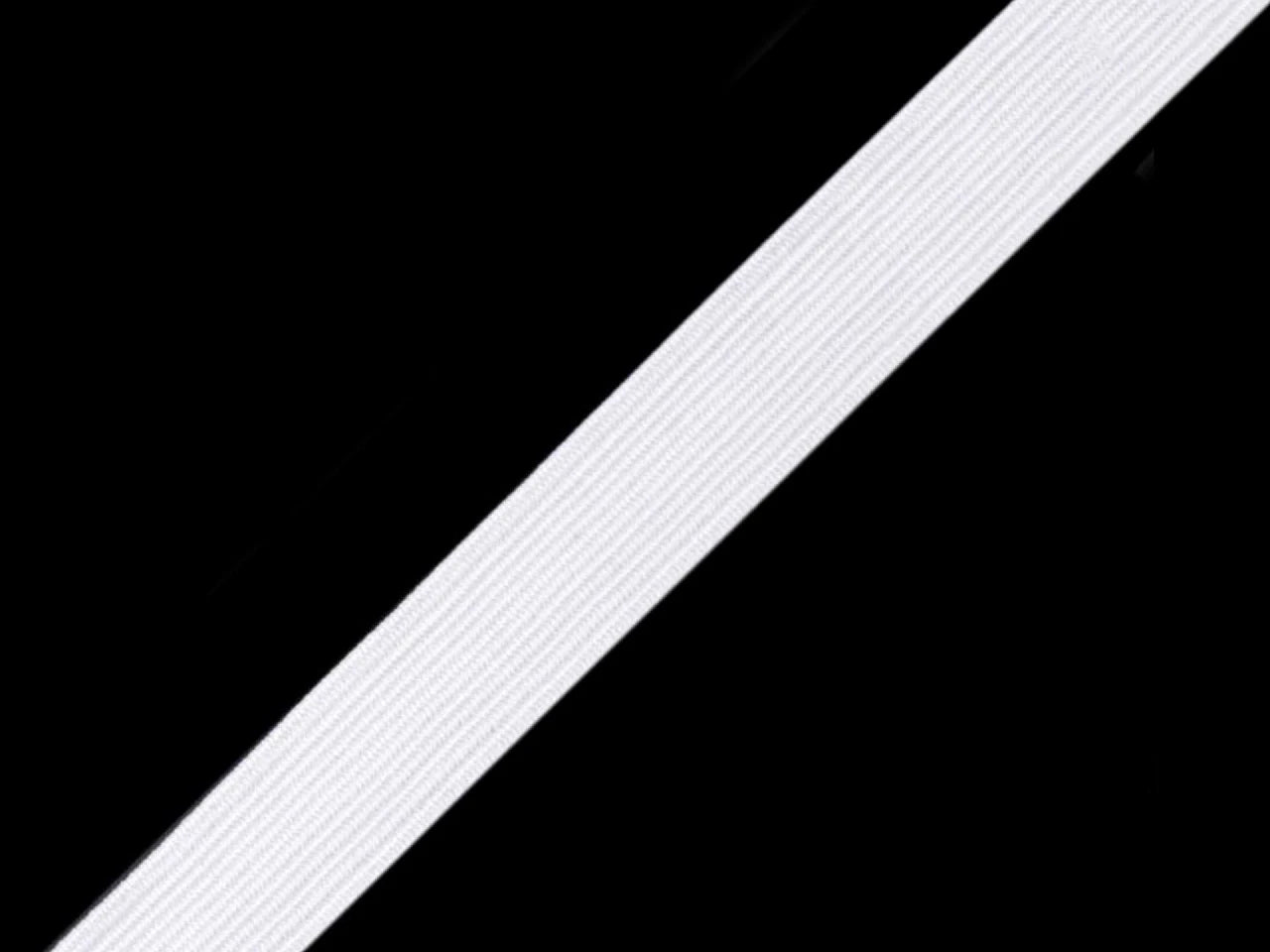 Élastique plat blanc - 9 mm