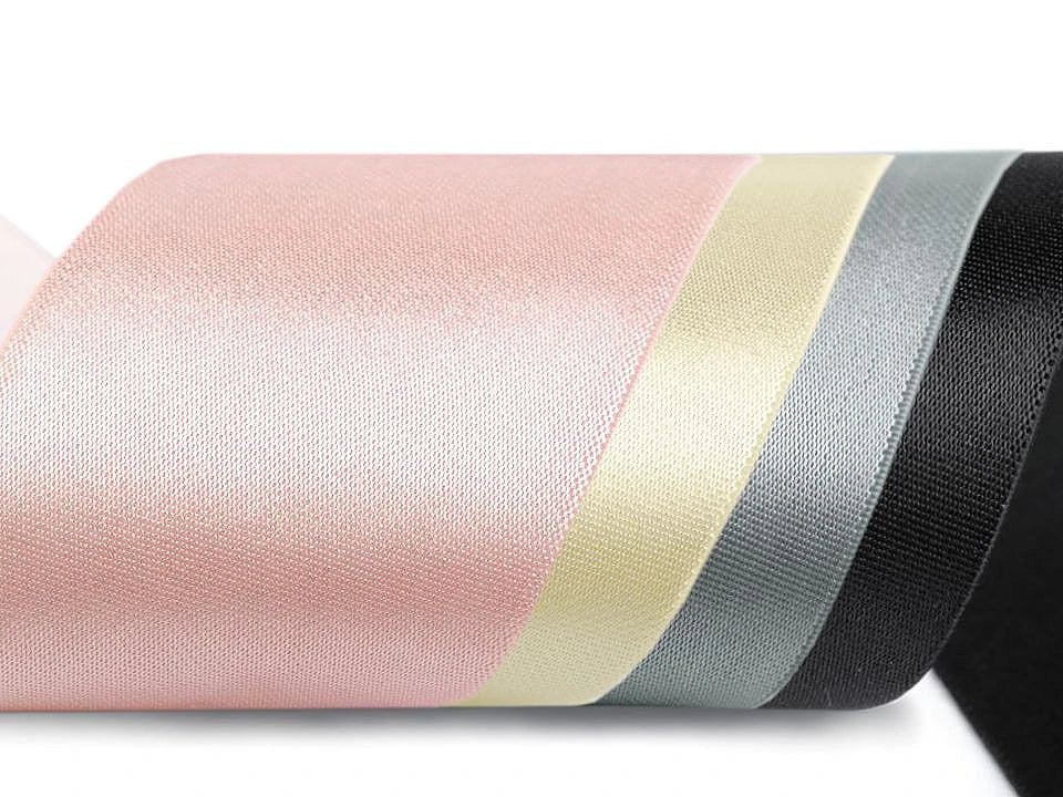 Élastique plat satiné 5 cm - gris