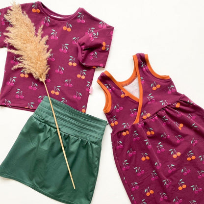 Tricot fin en coton - cerise 200 g/m²