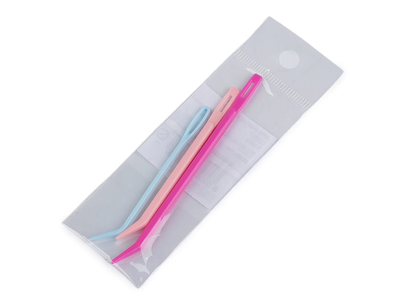 Image of plastic needles with a curved tip, 3 pcs. (various sizes) – available at Charlotte's Fabrics