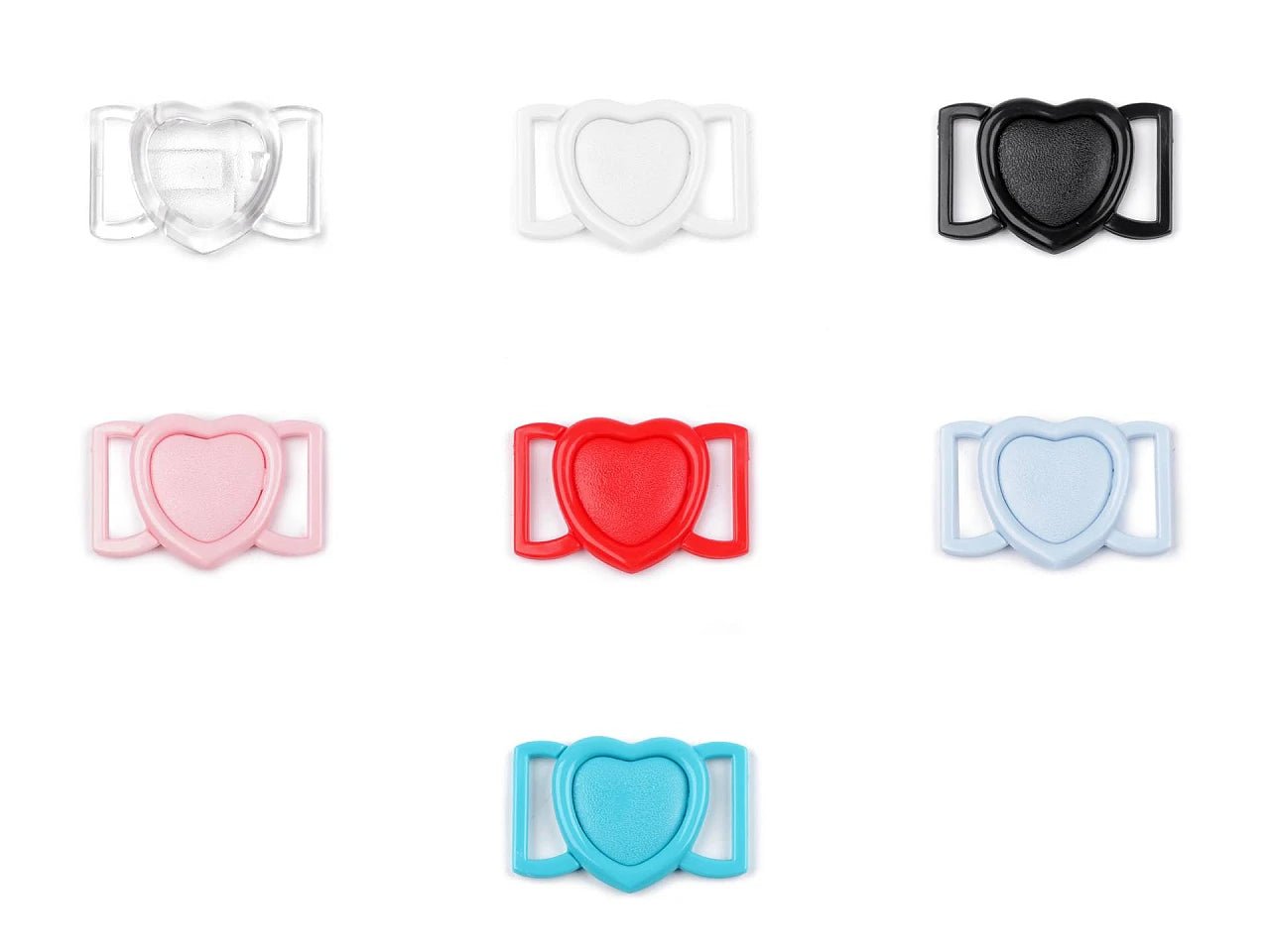 Image of plastic fastener clip 20 mm, 10 pcs pack – available at Šarlotes audumi
